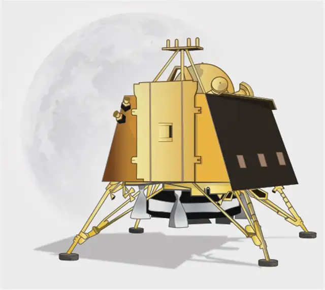 Vikram Lander The lander was designed to perform India's first soft landing on the lunar surface.